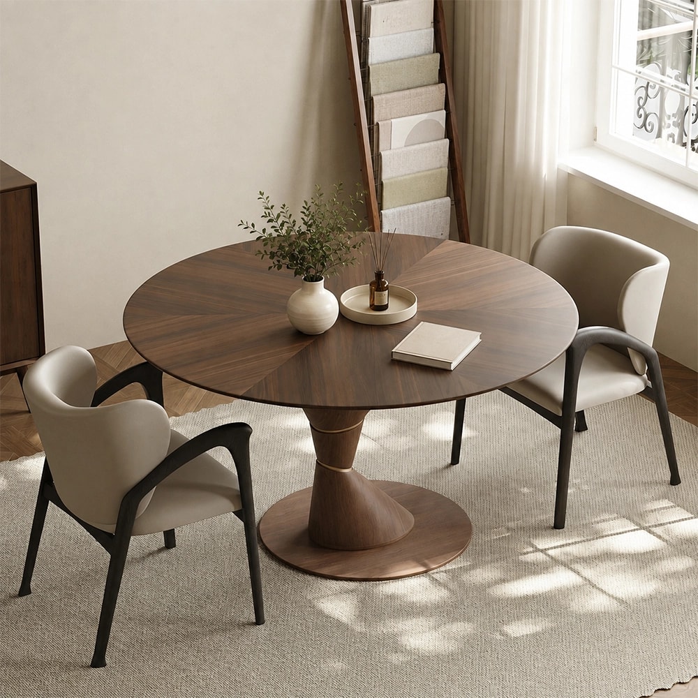 Sintered Stone Pedestal Dining Table lifestyle 3