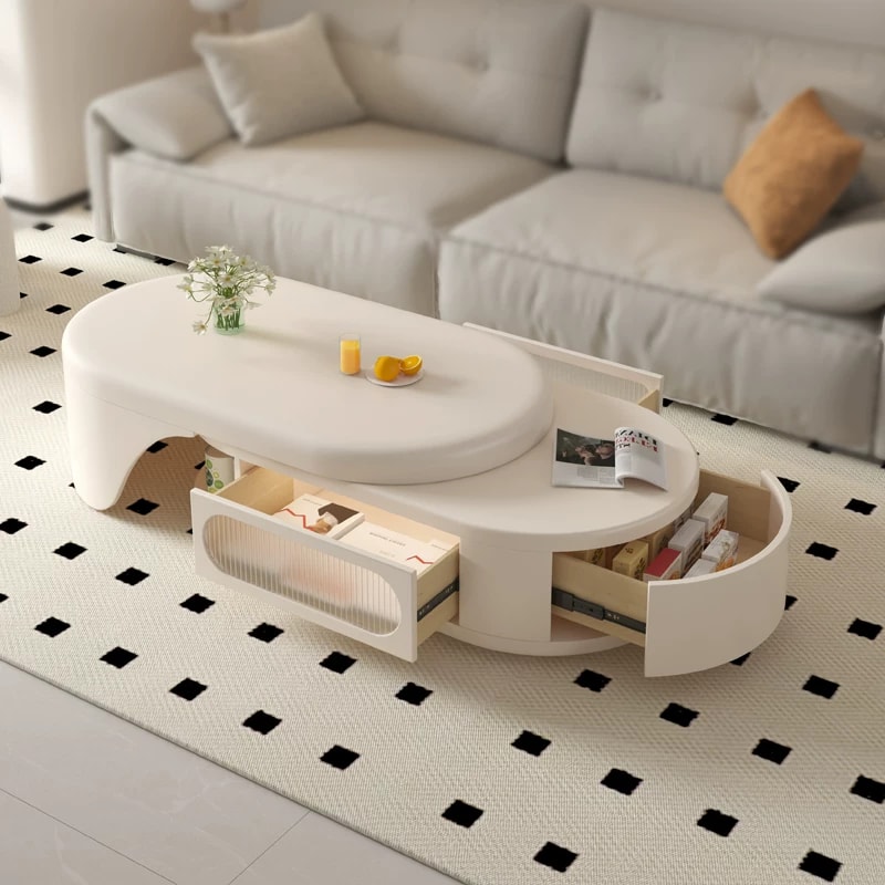 Retractable Sintered Stone Coffee Table lifestyle 3