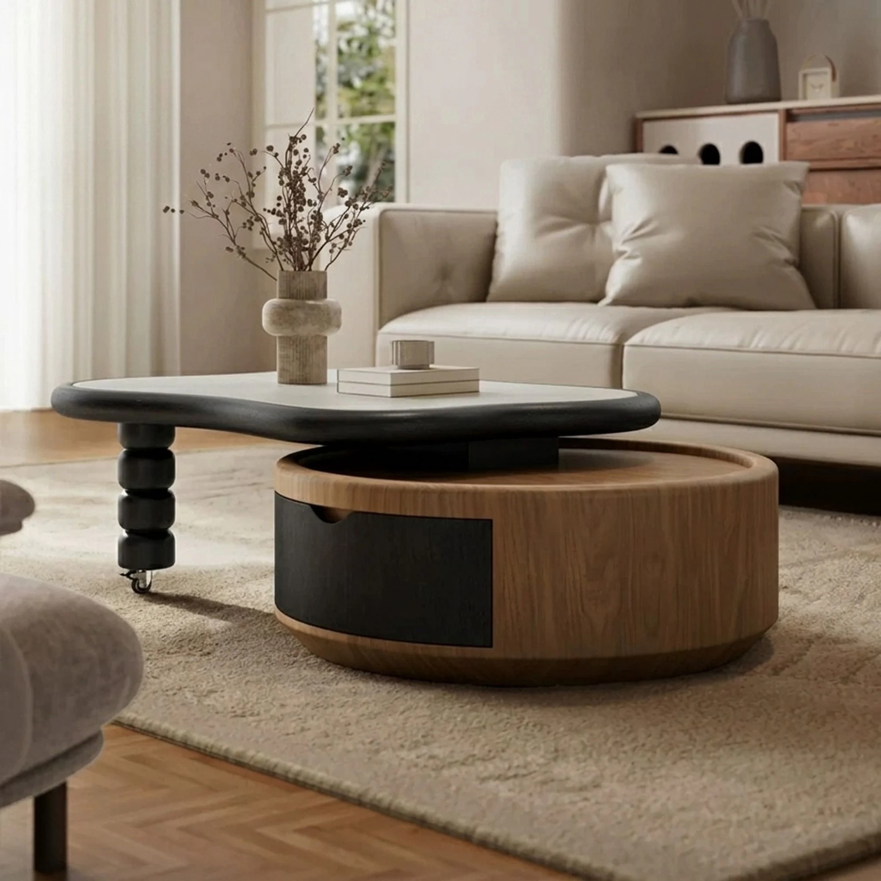 Extendable Sintered Stone Coffee Table lifestyle 2