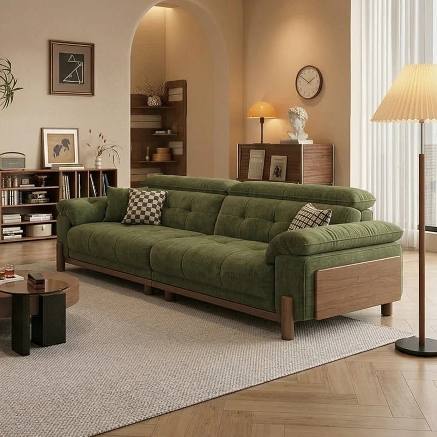 Vintage Chenille Fabric Sofa lifestyle 2