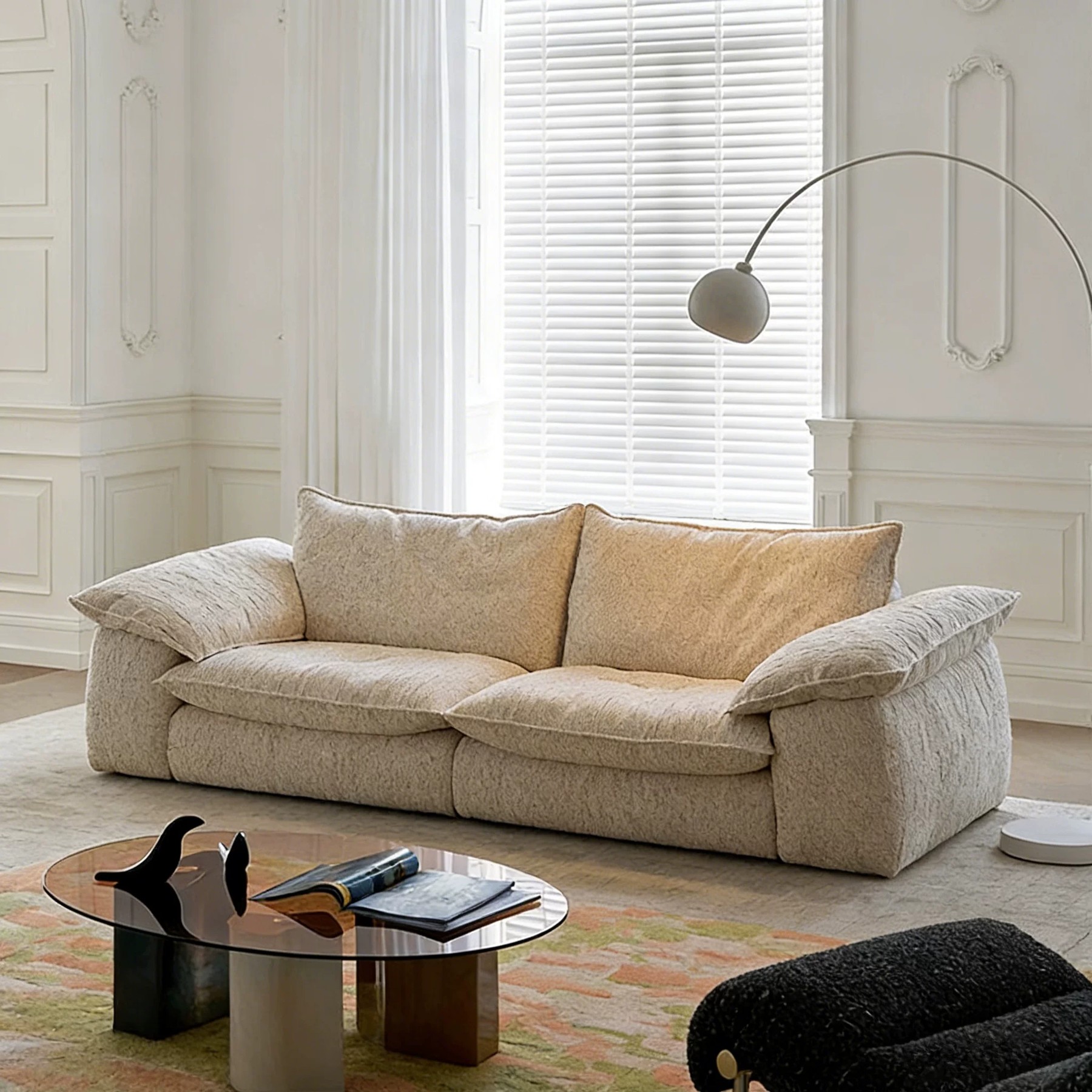 Elephant Ear Chenille Sofa lifestyle 3