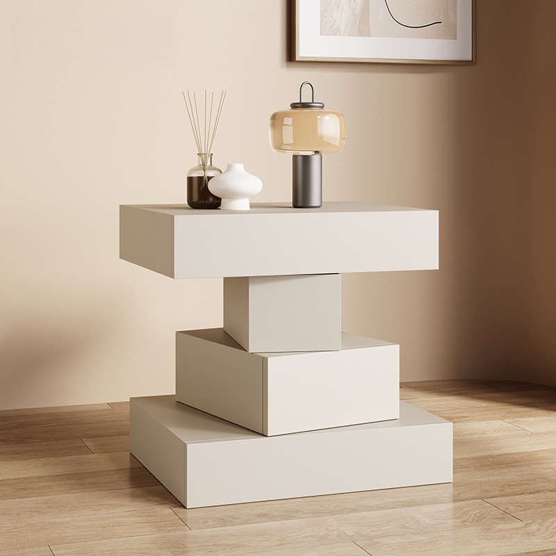 Faux Leather Scandinavian Nightstand lifestyle 3