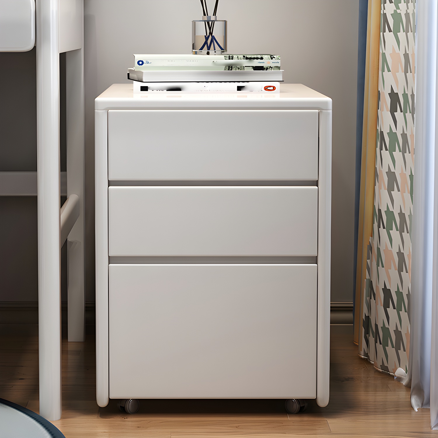 Square Wood Accent Cabinet lifestyle 3