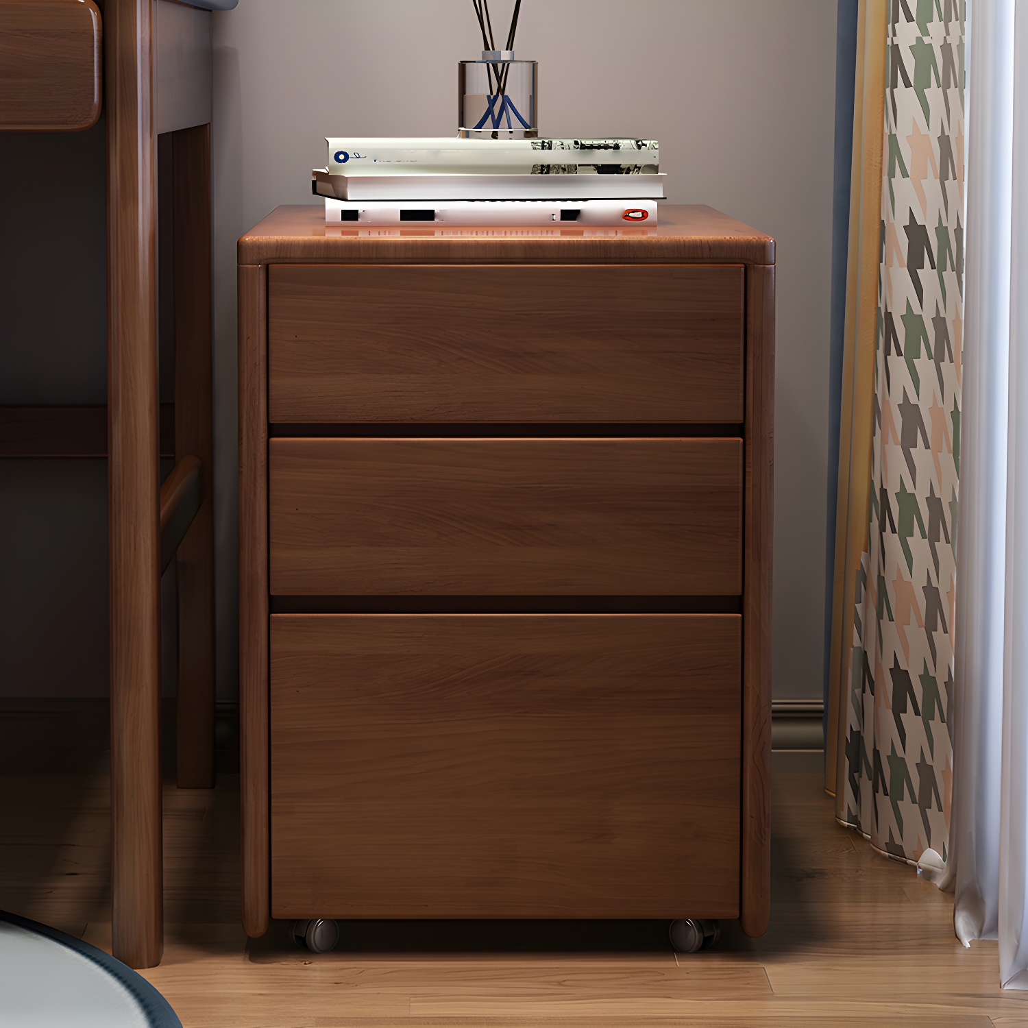 Square Wood Accent Cabinet lifestyle 3