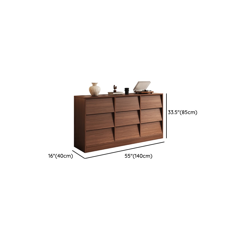Warm Brown Wood Storage Cabinet lifestyle 2