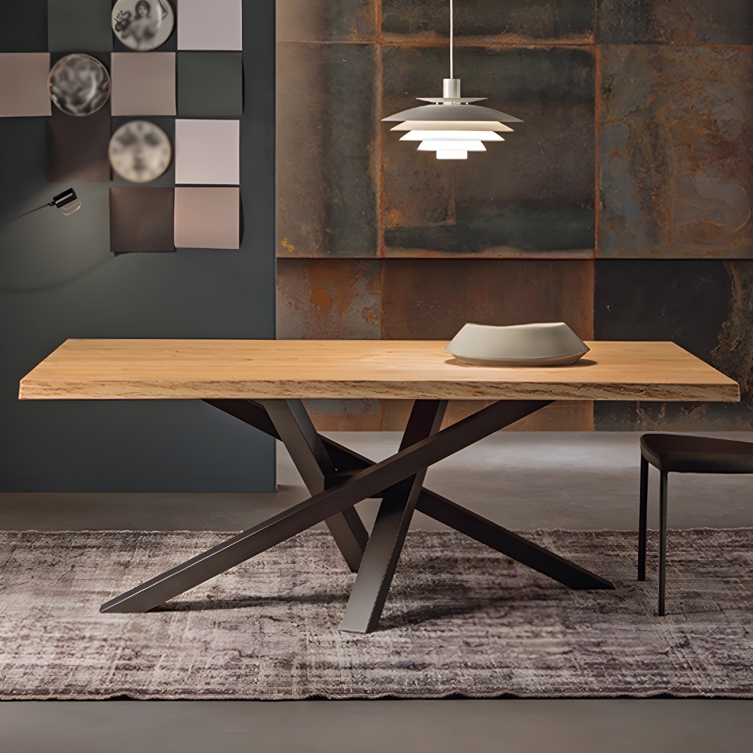 Industrial Wood Dining Table | Ormau lifestyle 3