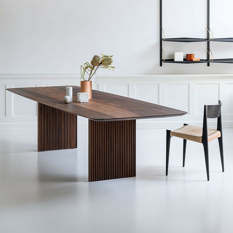Solid Wood Double Pedestal Dining Table lifestyle 3