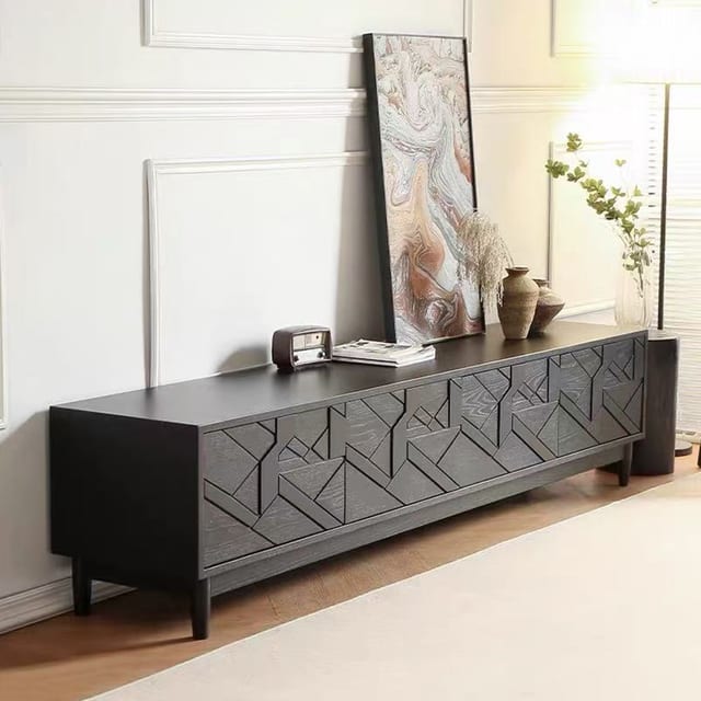 94" Contemporary TV Stand with Storage