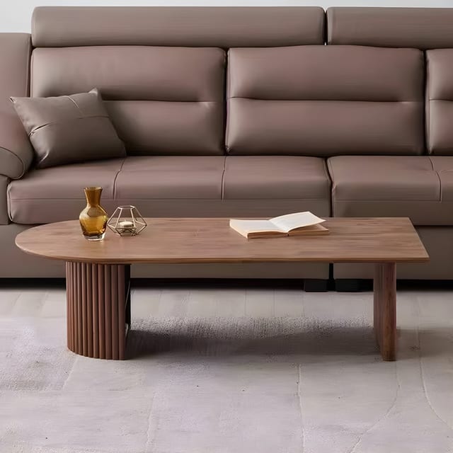 Sculptural Wood Coffee Table