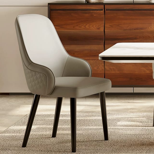 Luxury Microfiber Dining Chair with Arms