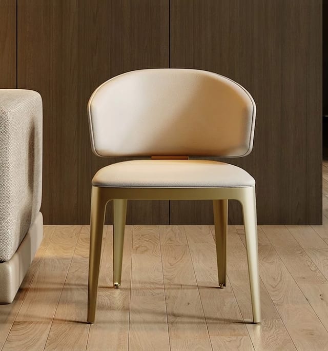 Modern PU Leather Armless Dining Chair