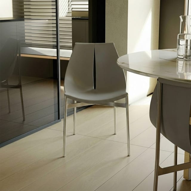 Contemporary Faux Leather Armless Dining Chair
