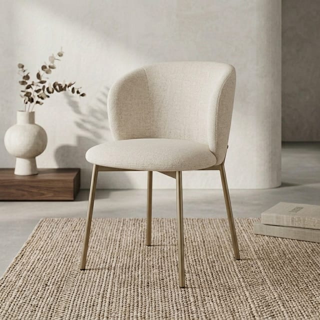 Modern Fabric Armless Dining Chair