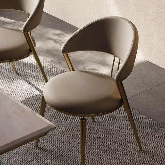 Luxury Microfiber Leather Armless Dining Chair
