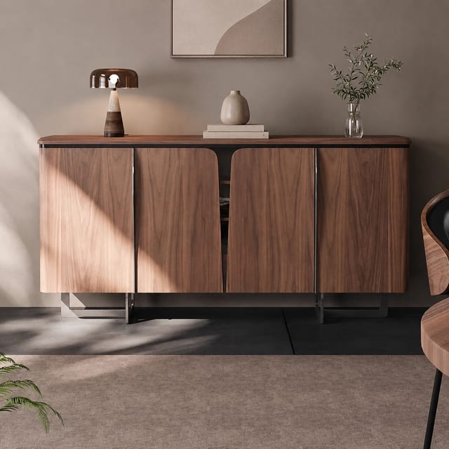 47.2" Minimalist Plywood Sideboard with Storage