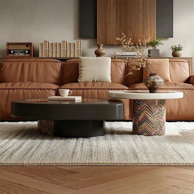 41.3" Contemporary Engineered Wood Coffee Table