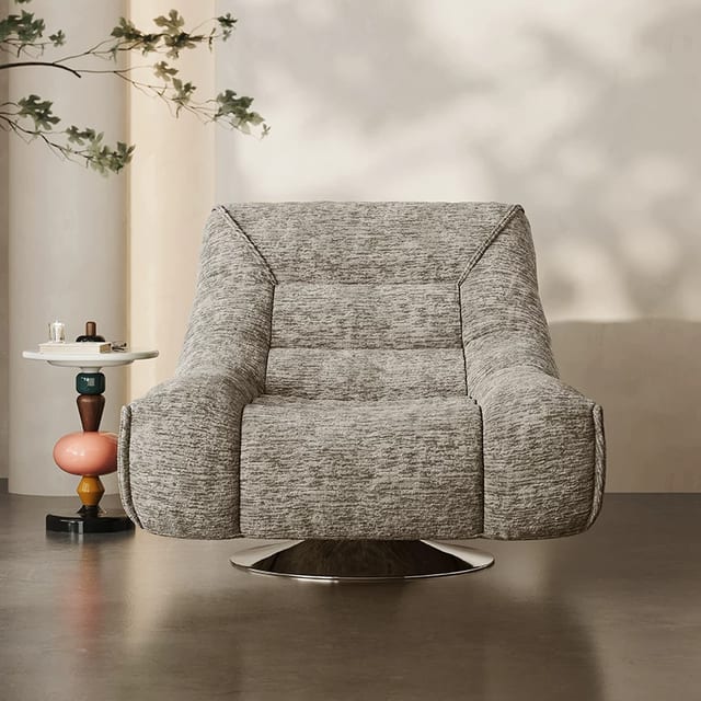 39.4" Contemporary Fabric Curved Sofa