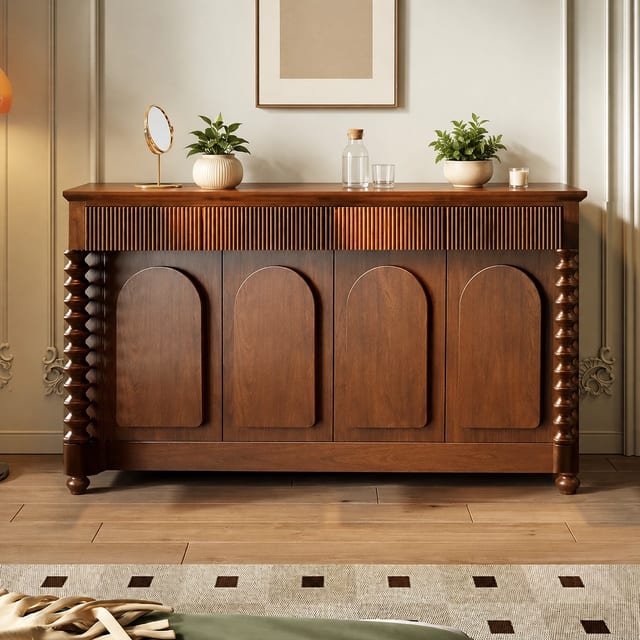 63" Luxury Engineered Wood Sideboard with Storage