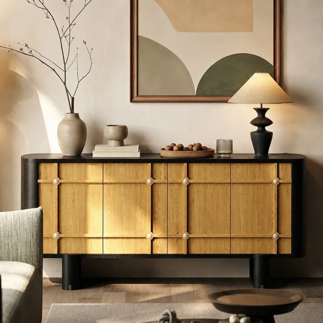 70.9" Japandi Plywood Sideboard with Storage