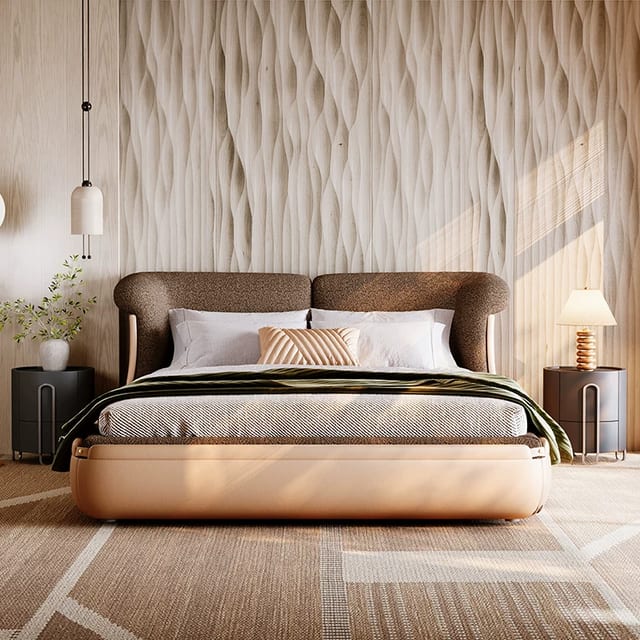 98.4" Minimalist Solid wood Bed Frame
