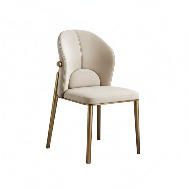 Luxury Microfiber Leather Dining Chair