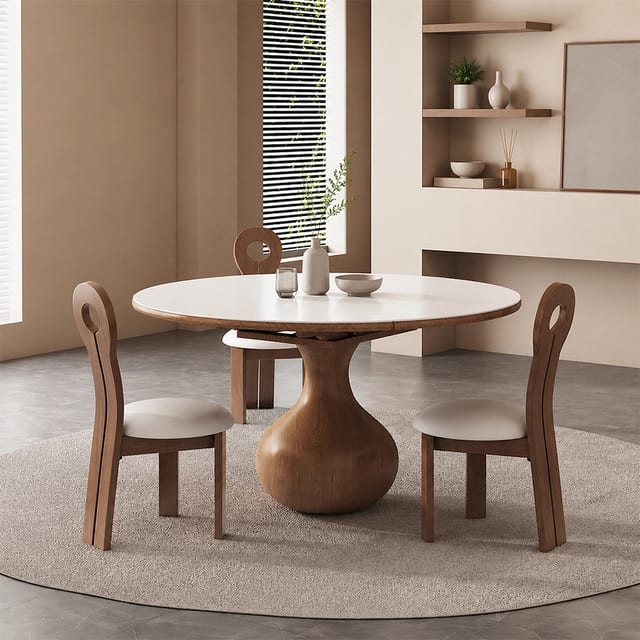 47.2" Modern Sintered Stone Extendable Dining Table