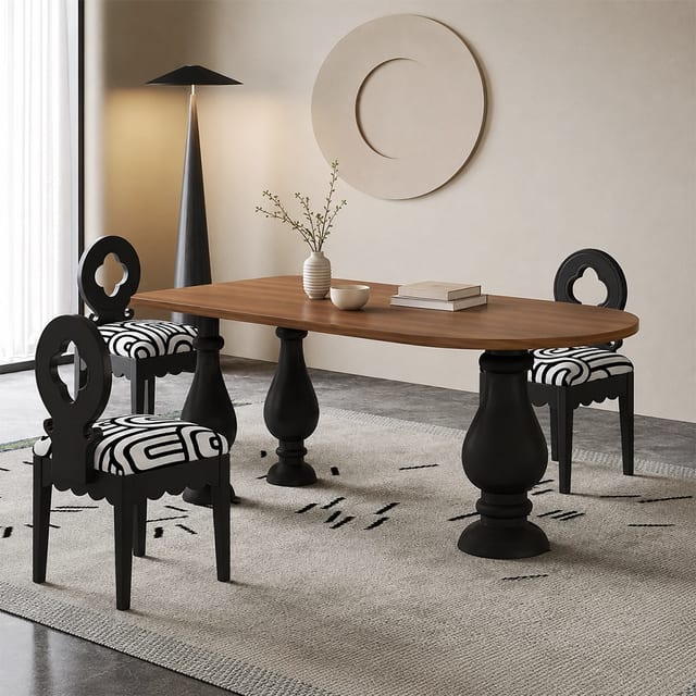 55.1" Modern Ash Wood Oval Dining Table