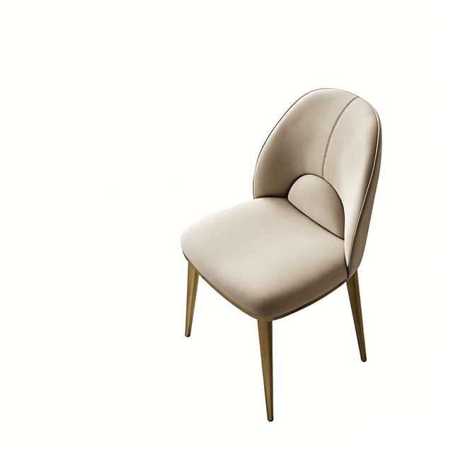 Luxury Microfiber Leather Dining Chair