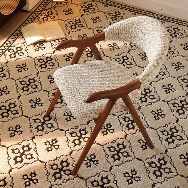 Mid-Century Modern Fabric Dining Chair