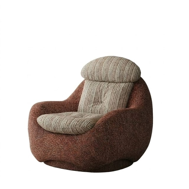 35.8" Contemporary Upholstered Fabric Lounge Chair