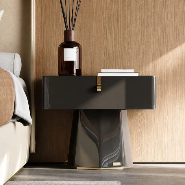 17.7" Luxury Plywood Nightstand Small Space