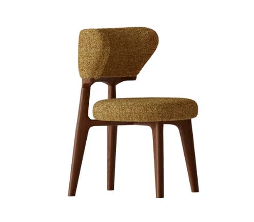 Mid-Century Modern Fabric Upholstered Dining Chair