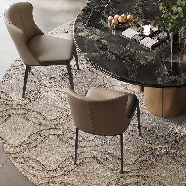 Minimalist Faux Leather Dining Chair