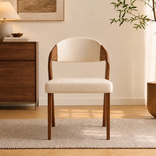 Mid-Century Modern Faux Leather Dining Chair