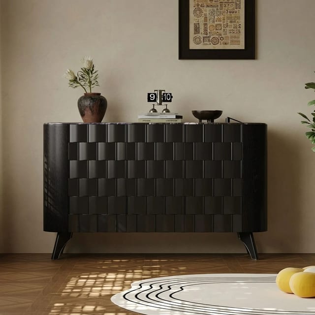 59.1" Contemporary Engineered Wood Sideboard with Storage