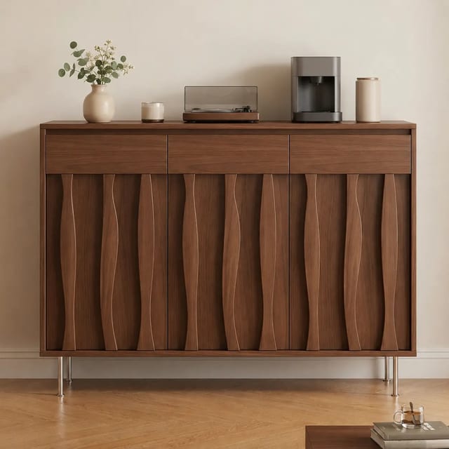 47.2" Mid-Century Modern Engineered Wood Sideboard with Storage