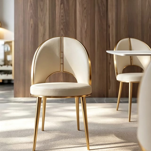 Luxury Microfiber Leather Armless Dining Chair