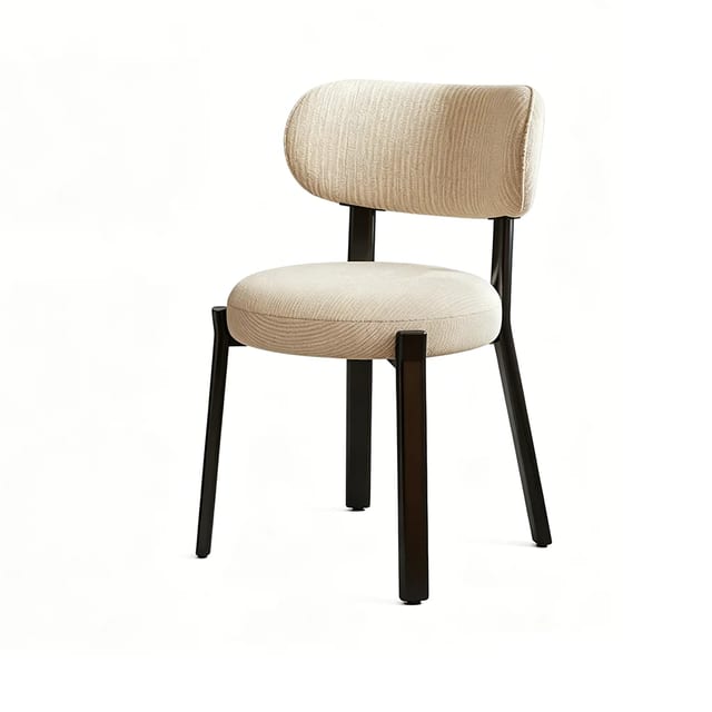 Japandi Fabric Dining Chair