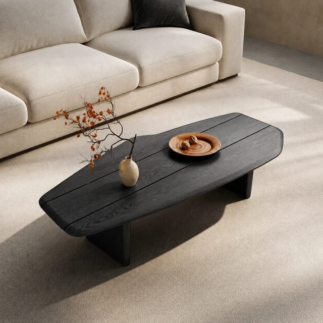 47.2" Contemporary Engineered Wood Coffee Table