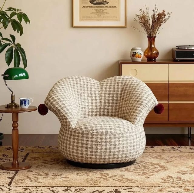 49.2" Contemporary Fabric Curved Sofa