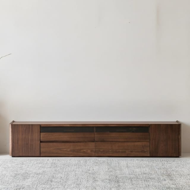 70.9" Modern Solid Wood TV Stand with Storage