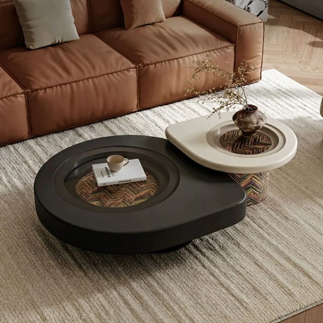 41.3" Contemporary Engineered Wood Coffee Table