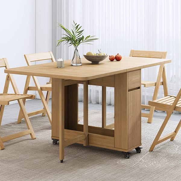 51" Scandinavian Extendable Dining Table