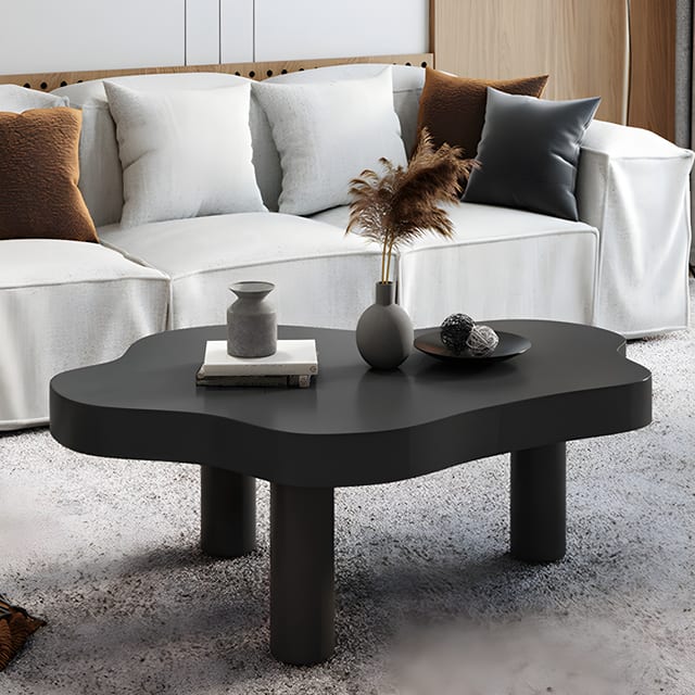 27.5" Contemporary Coffee Table with Drawers