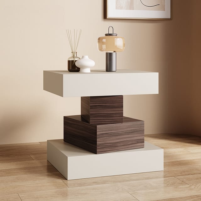 16" Modern Nightstand drawers