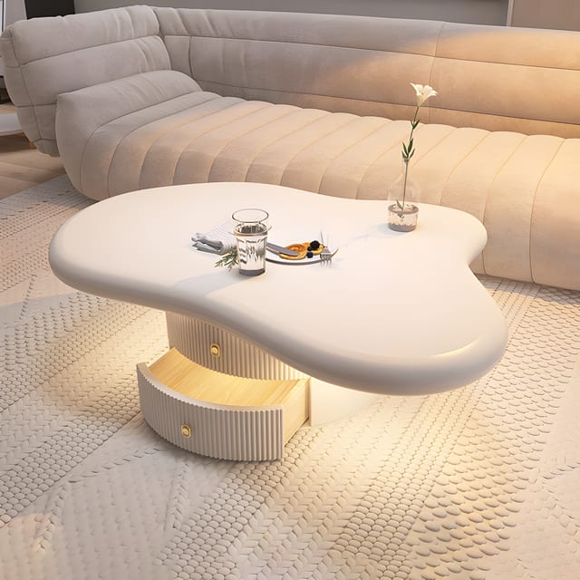 39.5" Contemporary Storage Coffee Table