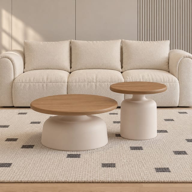 Contemporary Round Coffee Table