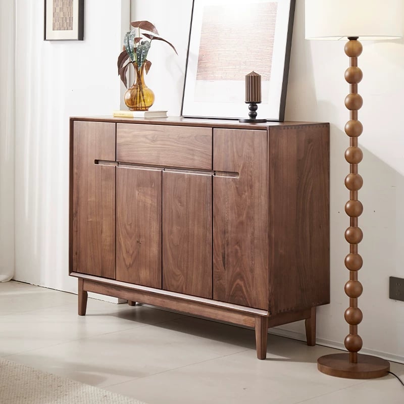 Solid Black Walnut Entryway Cabinet