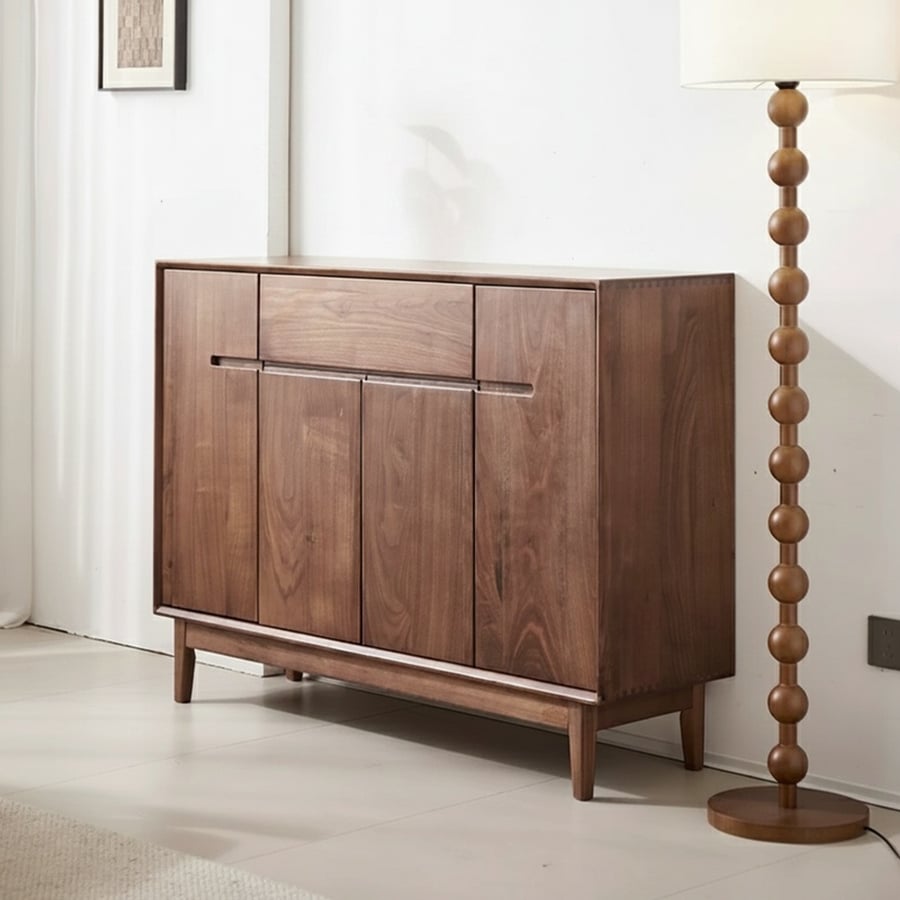 Solid Black Walnut Entryway Cabinet