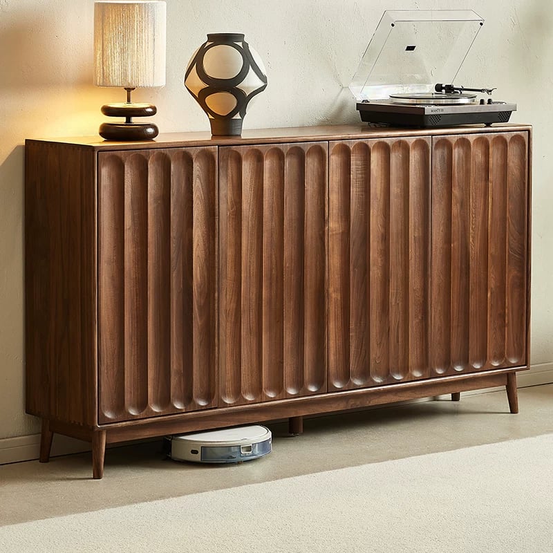 Solid Black Walnut Storage Cabinet